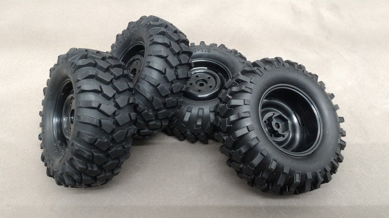 1.9\" 95mm diameter scale truck tires.